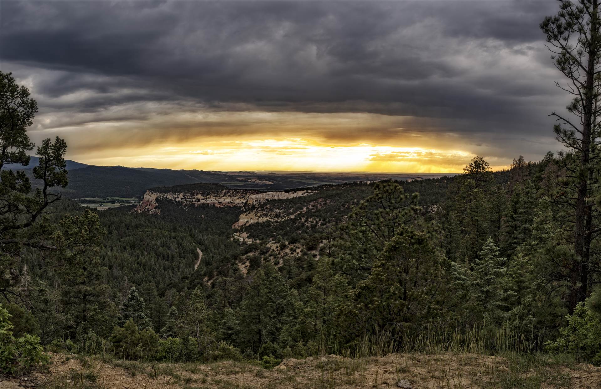 Sunset From A Lookout In Gallina NM.jpg - undefined by Joey Onyxone Sandoval
